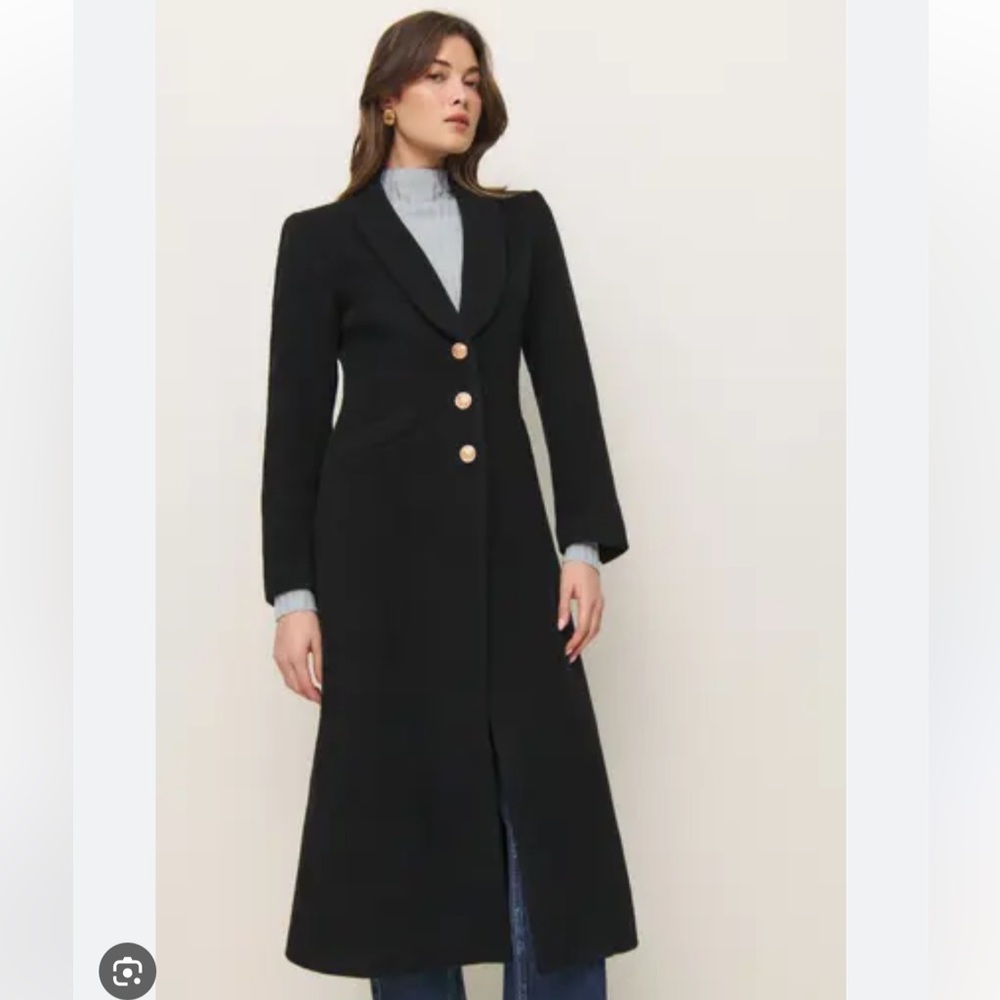 Reformation Eden Recycled Wool Blend Longline Coat